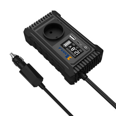 İyi bir fiyat. SZSSTH Inversor EU USA Universal Socket GaN PD Fast Charger Car Power Inverter 12V 220V 2 AC Outlets USB 150W Car Inverter çevrimiçi