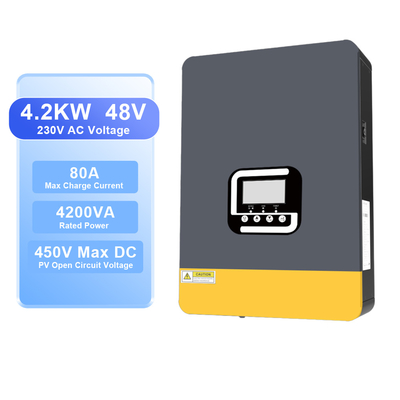 İyi bir fiyat. 4.2kW 24V Hibrit Solar İnverter MPPT Şarj Kontrol Cihazlı çevrimiçi