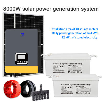 İyi bir fiyat. Ev için Yüksek Verimlilikli 8KW Güneş Enerjisi Sistemi çevrimiçi