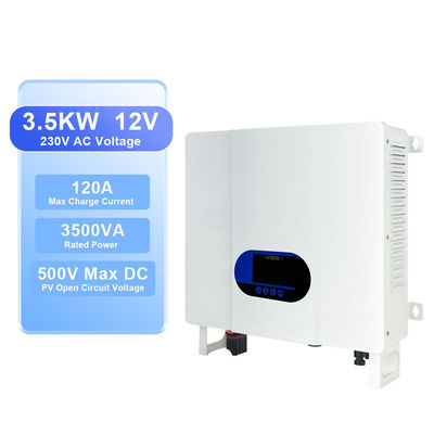3.5KW Hibrit Güneş Değiştiricisi 230VAC Şebekeden Ayrı 3500W MPPT 24V Saf Sinüs Dalgası ile