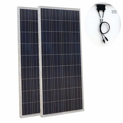 Özel Voltaj DC24V 48V Poly Güneş Paneli 200W 300 400 Watt Güneş Paneli