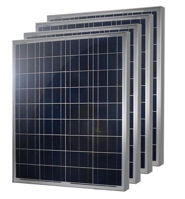 100w 200w Poly Cell Alüminyum Cam Güneş Paneli Şebeke Açık Şebeke Açık Güneş Paneli