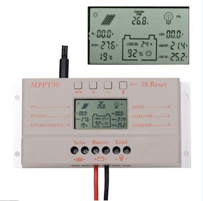 12V/24V 30 Amp MPPT Güneş Şarj Kontrolörü 380w Güneş Sistemi Kontrolü İçin