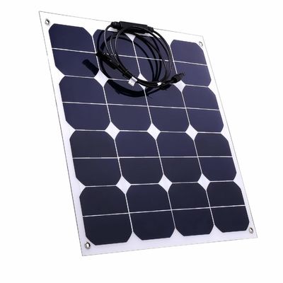 50W ETFE Esnek Güneş Paneli 12V Mono Su geçirmez Güneş Enerjisi Sistemi için