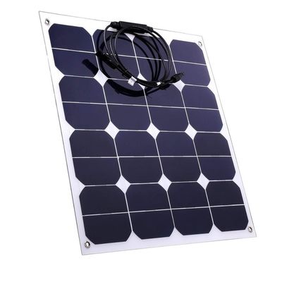 Esnek 18v 50w Güneş Paneli Eğilmiş Yumuşak İnce Film Güneş Paneli C60 Hücre
