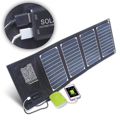 Çift USB şarj cihazı 20W Katlanabilir Güneş Paneli Çantası Katlanabilir Güneş Panelleri Hafif