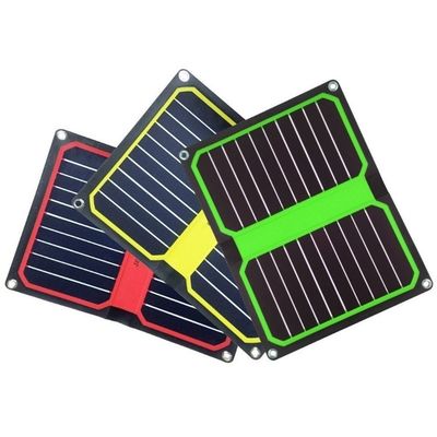 10.6W Monocrystalline Silikon Güneş Paneli Dışarıdaki Acil Cep Telefon Şarjı İçin