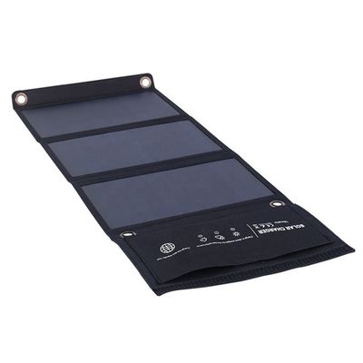 Mobil Telefonlar İçin 21W Portatif Katlanabilir Güneş Paneli Şarj Aracı DC USB Çıktısı 670*270*20mm