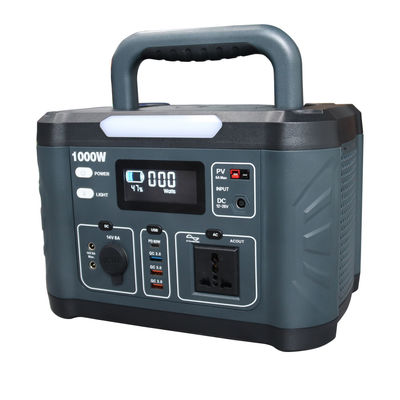 Saf Sinüs Dalgası Taşınabilir Elektrik Santrali 799.2wh / 1000 Watt Güneş Jeneratörü OEM