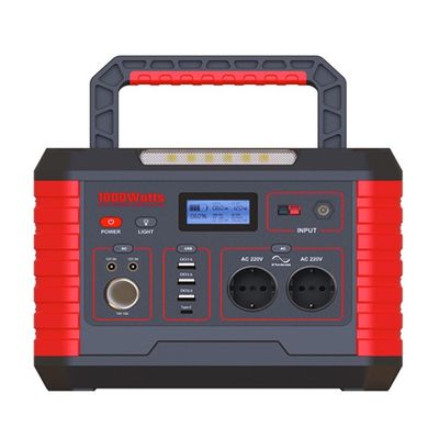 OEM 1000 Watt taşınabilir elektrik istasyonu TYPE-C Çıktı Hızlı şarj için QC3.0 18W