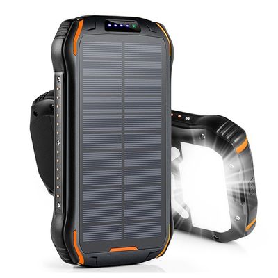 Kablosuz fonksiyonlu taşınabilir 26800mAh Güneş Enerjisi Bankası IPX7 Su geçirmez