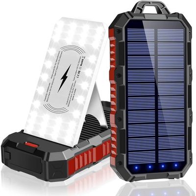 Güneş Sistemi Enerji Bankası Güneş Paneli Telefon Şarj cihazı 5000mAh 100000mAh ABS malzemesi