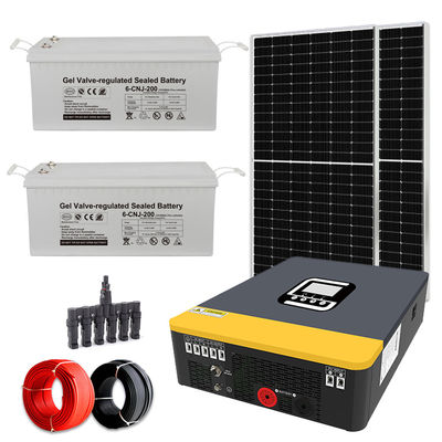 MPPT denetleyici ile tam 100-240V ayarlanabilir voltaj 3KW şebeke dışı güneş sistemi