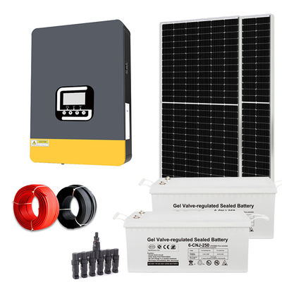 5KW Şebekeden Uzak Ev Hibrit Güneş Enerjisi Sistemleri 5000w Güneş Paneli Kiti
