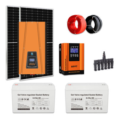 Özel 1KW Güneş Enerjisi Sistemi Şebeke Kapalı Evler için Güneş Enerjisi Sistemi 50Hz/60Hz