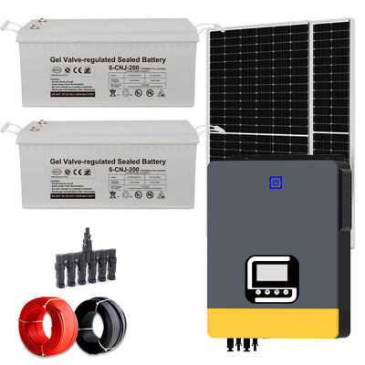 10KW Güneş Enerjisi Sistemi GEL Bataryası ve Saf Sinüs Dalgasıyla Hibrit Ev Güneş Sistemi