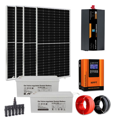 50Hz/60Hz 3000W Evde Şebeke Açık Güneş Paneli Sistemi 3kw Inverter Güneş Enerjisi Sistemi