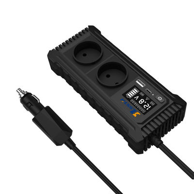 C tipi USB ile taşınabilir 200W Saf Sinüs Dalgası Araba Güç Değiştiricisi