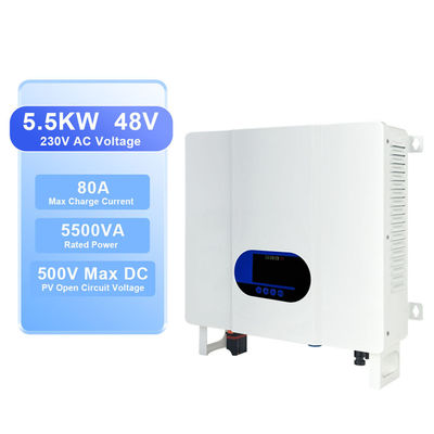 5000W 48V DC'den AC 110V 220V Şebeke dışı hibrit inverter, aşırı yük koruması ve depolama sıcaklık aralığı ile