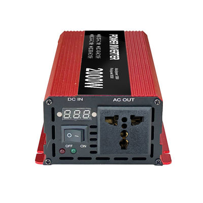 1000W 2000W Zirve 12V 24V 48V 60V Aşırı yük koruması ile Saf Sinüs Dalga Güç Değiştiricisi