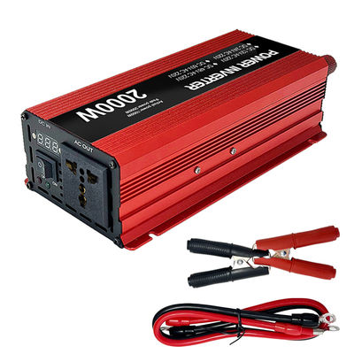 2000W Zirve DC'den AC Değiştiriciler 12V 24V 48V 60V Şebeke dışı Güç Değiştiricisi Çıkış Akımı Yük