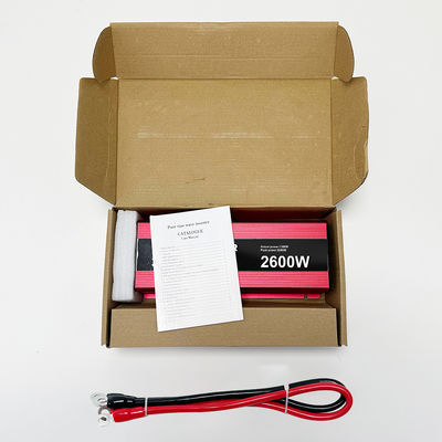 28.9CM*11.1CM*5.88CM 2600W SDK Ağı Uzun Sürekli Performansı için AC Şebekeden Dışarı 12V 24V 48V 60V DC Değiştiricisi