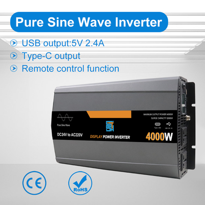İyi bir fiyat. 4000 W Saf Sinüs Dalgası Güç Değiştiricisi DC 12V/24V/48V'den AC 110V'ye 240V'ye çevrimiçi