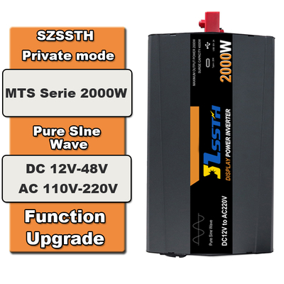 2000W Saf Sinüs Dalga Güneş Enerjisi İnvertörü 12V/24V - 110V/220V