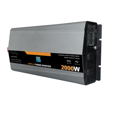 İyi bir fiyat. 2000W 12V / 24V'den 110V / 120V'ye kadar Saf Sinüs Dalga Gücü Güneş Inverteri çevrimiçi