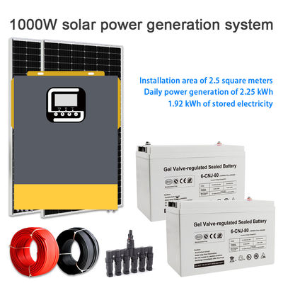 İyi bir fiyat. 1KW Off Grid Solar Energy System with Monocrystalline Silicon Solar Panel for Home Power Supply çevrimiçi