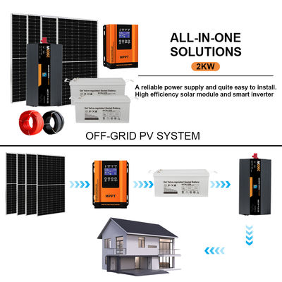 İyi bir fiyat. 2KW Complete Off-Grid Solar Kit for Home | Includes Mounting System & Solar Panels çevrimiçi
